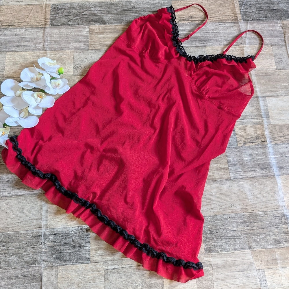 Cacique Res Sexy Lingerie Nightgown Babydoll Size 18/20 EUC